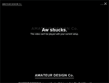 Tablet Screenshot of amateurdesignco.com